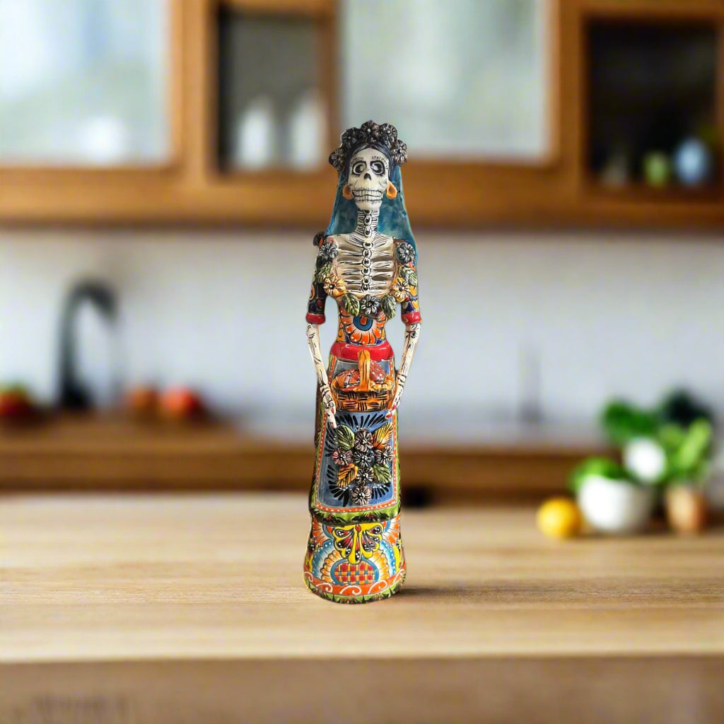 Catrina Talavera Día de Muertos | Decoración de Boda de Pan Dulce
