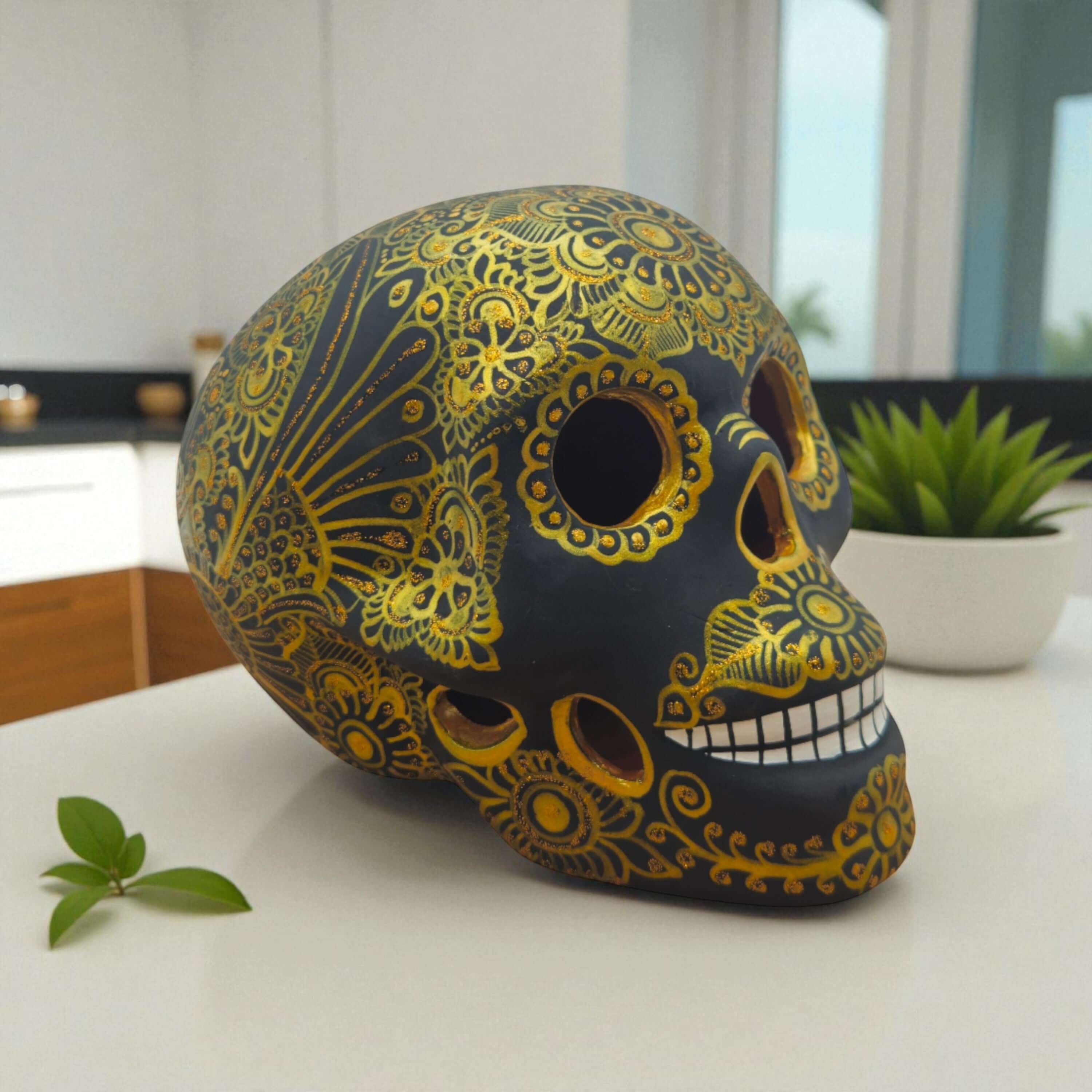 Calavera Talavera | Decoración de Cerámica Pintada a Mano