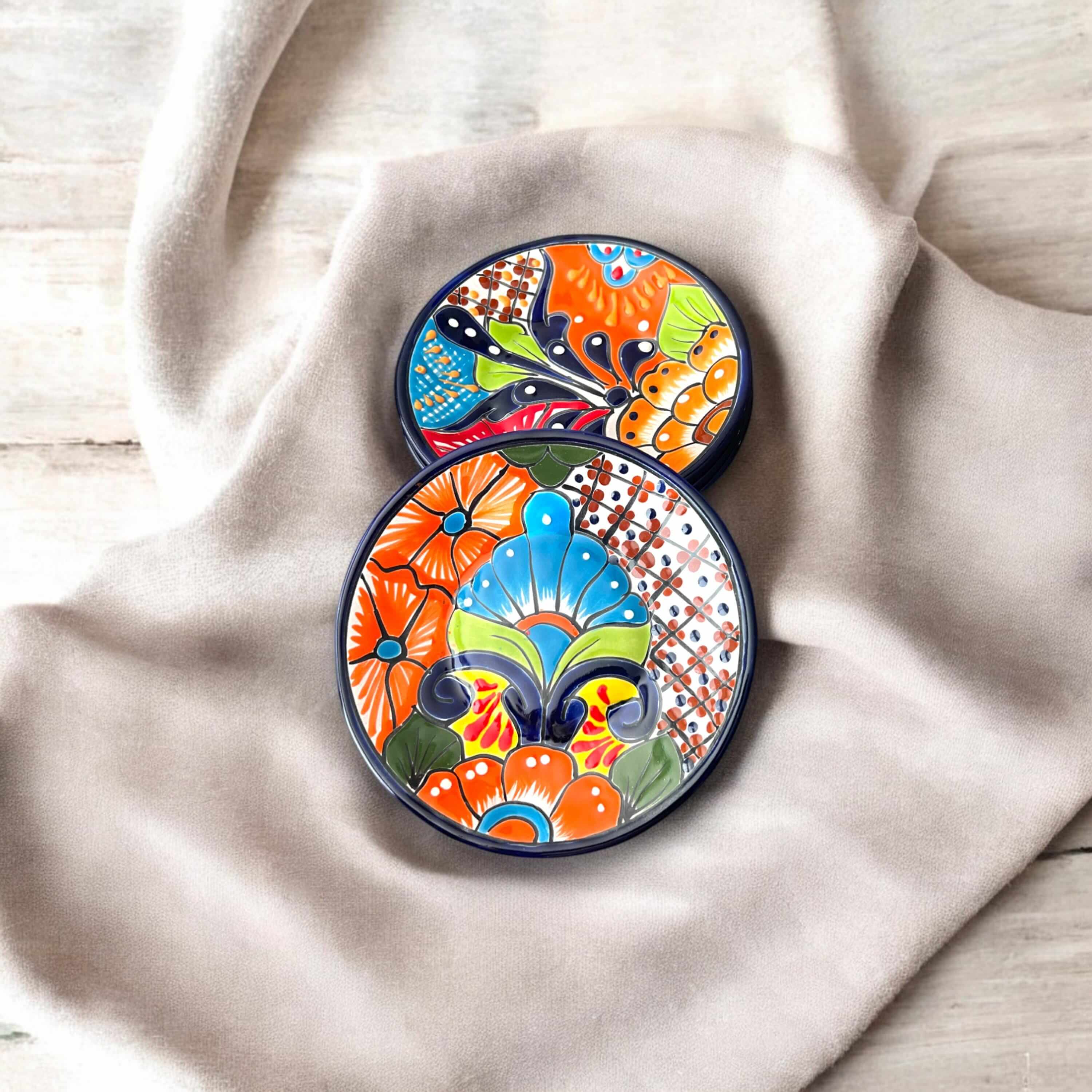 Plato de Talavera de 6" | Vajilla Mexicana Colorida