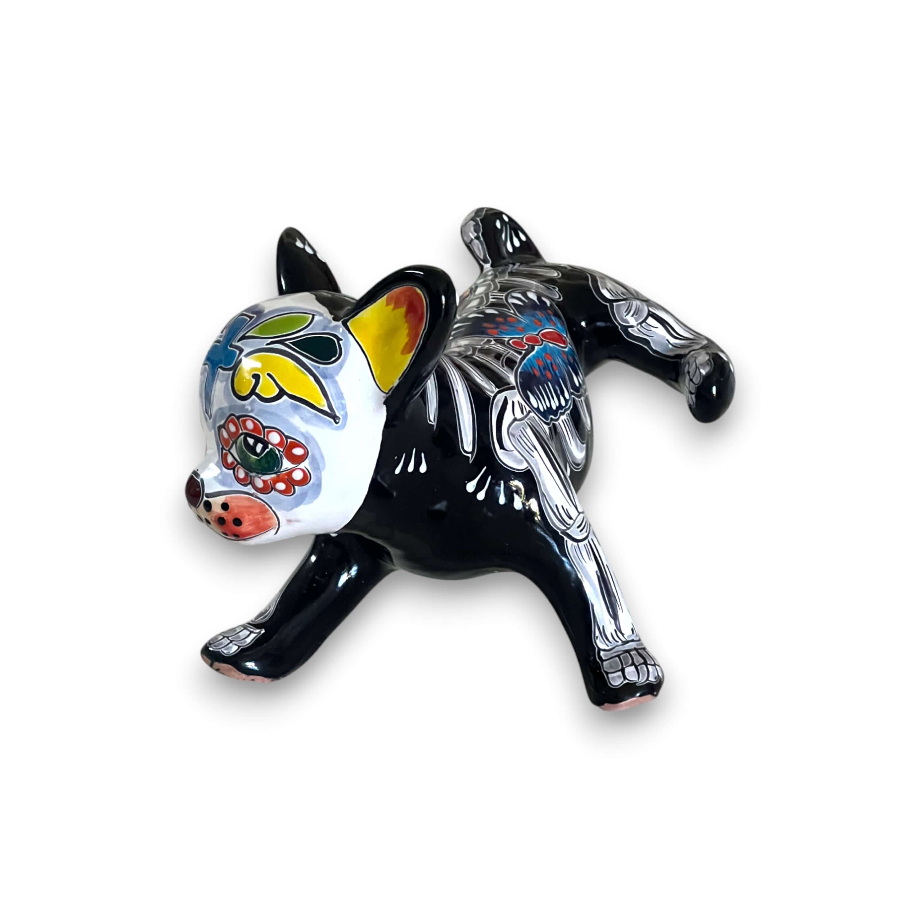 Chihuahua de Talavera Orinando | Figura Mexicana del Día de Muertos