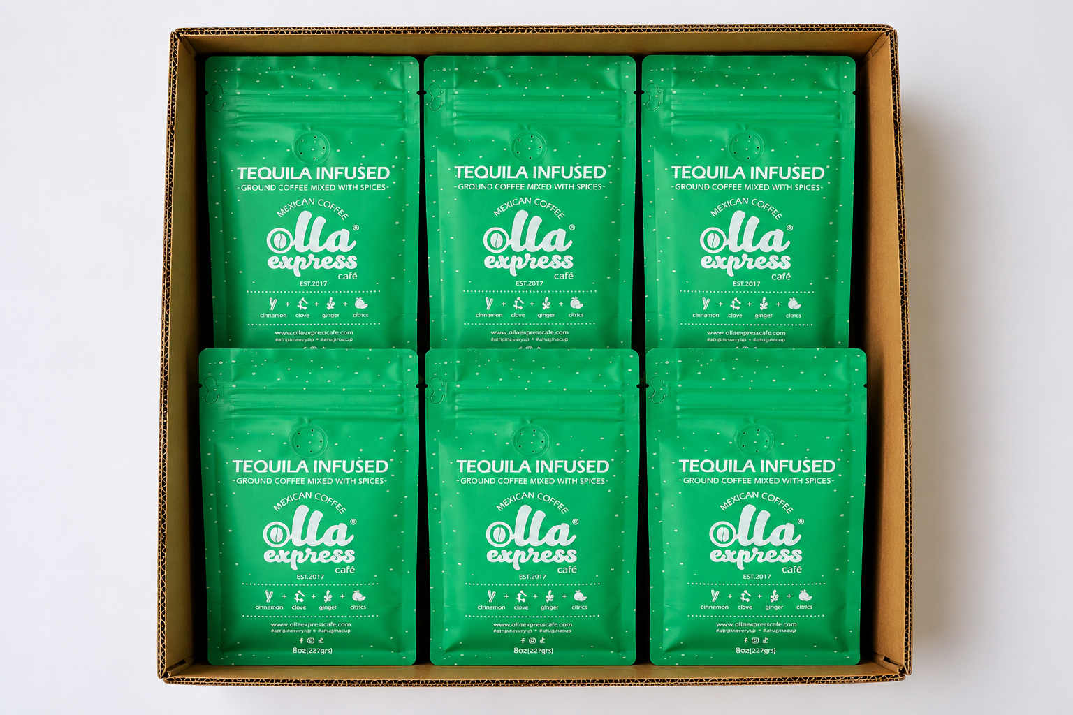 2 PACK - Tequila Infused Cafe de Olla