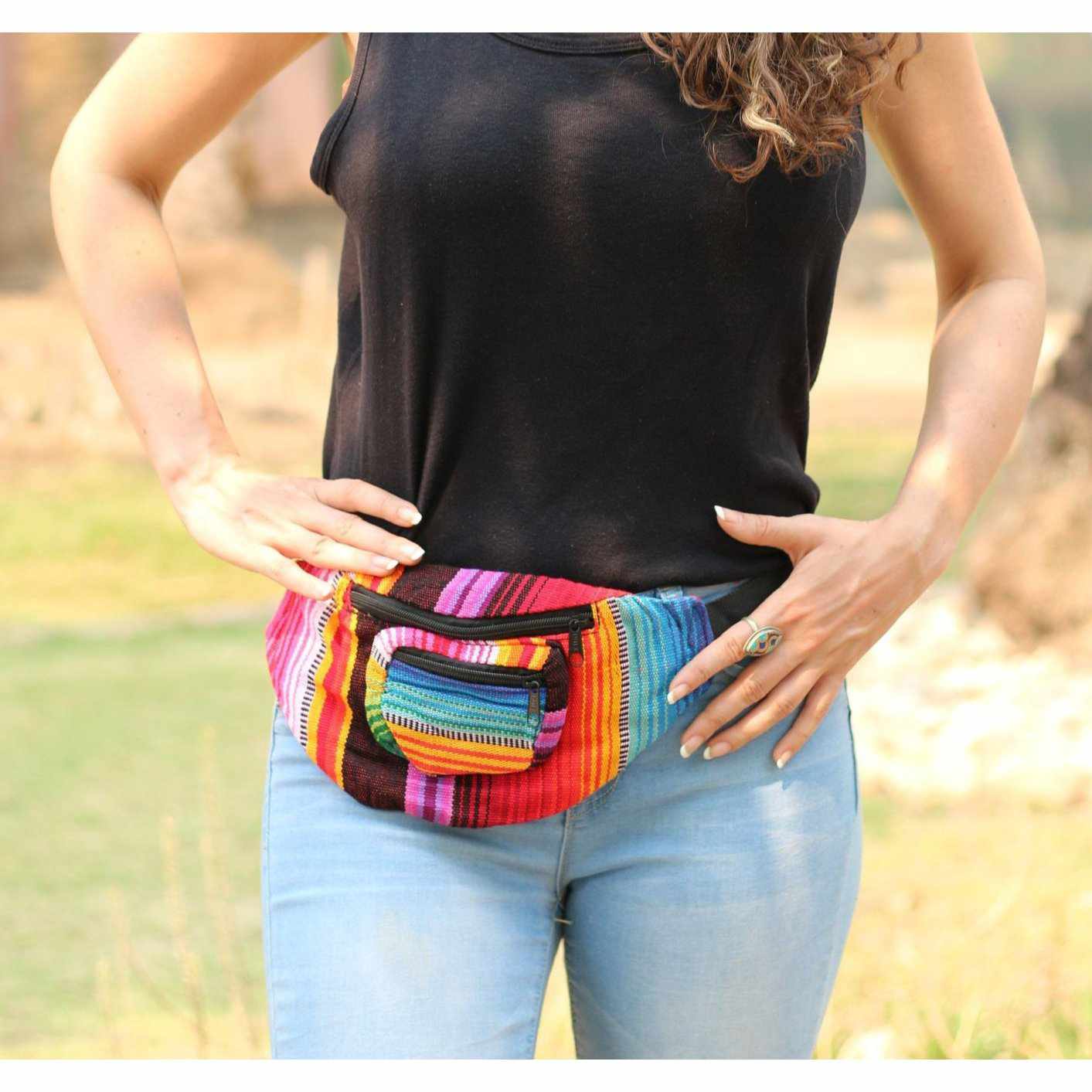 Riñonera unisex | Cangurera de tela sostenible - Guatemala