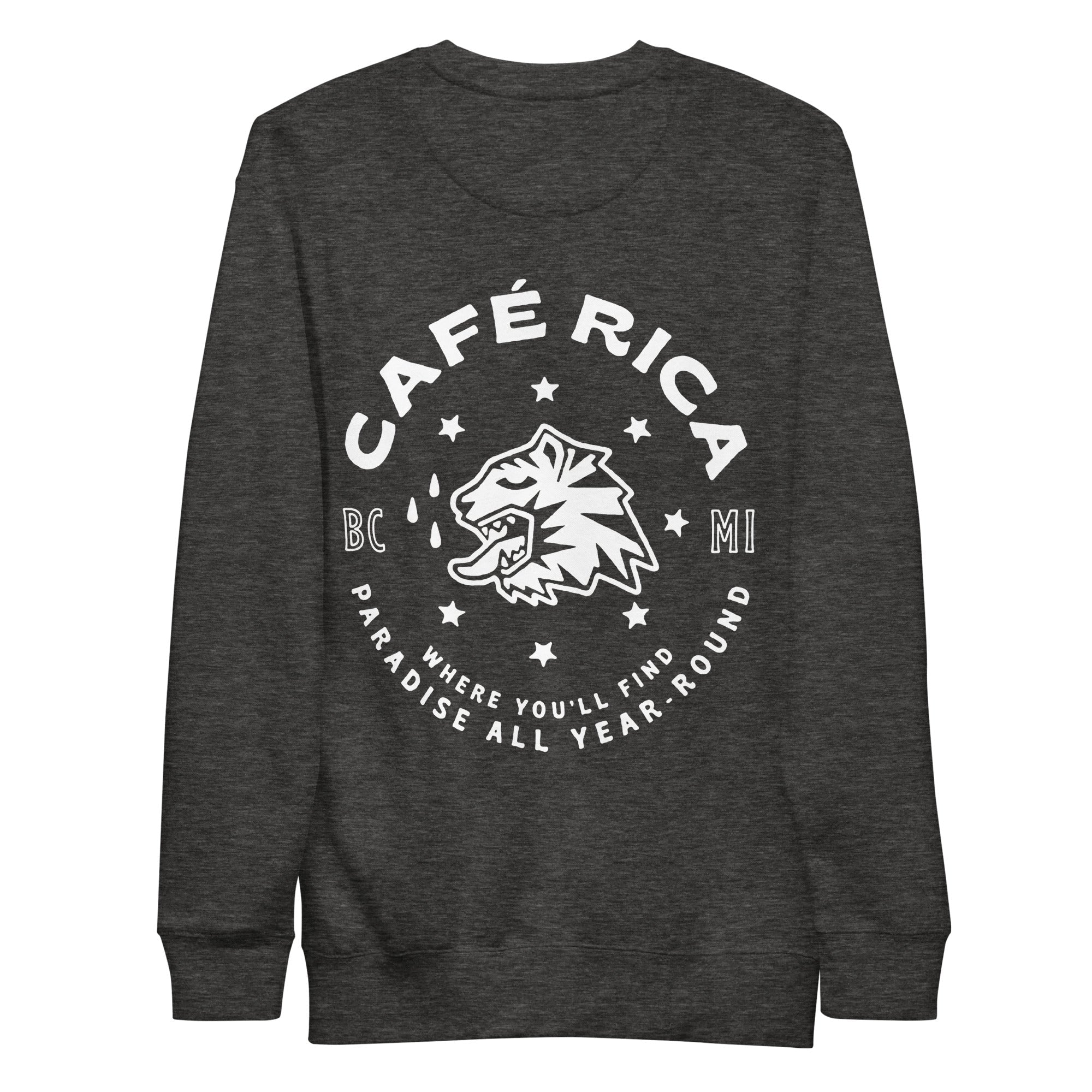 La sudadera clásica con cuello redondo de Café Rica