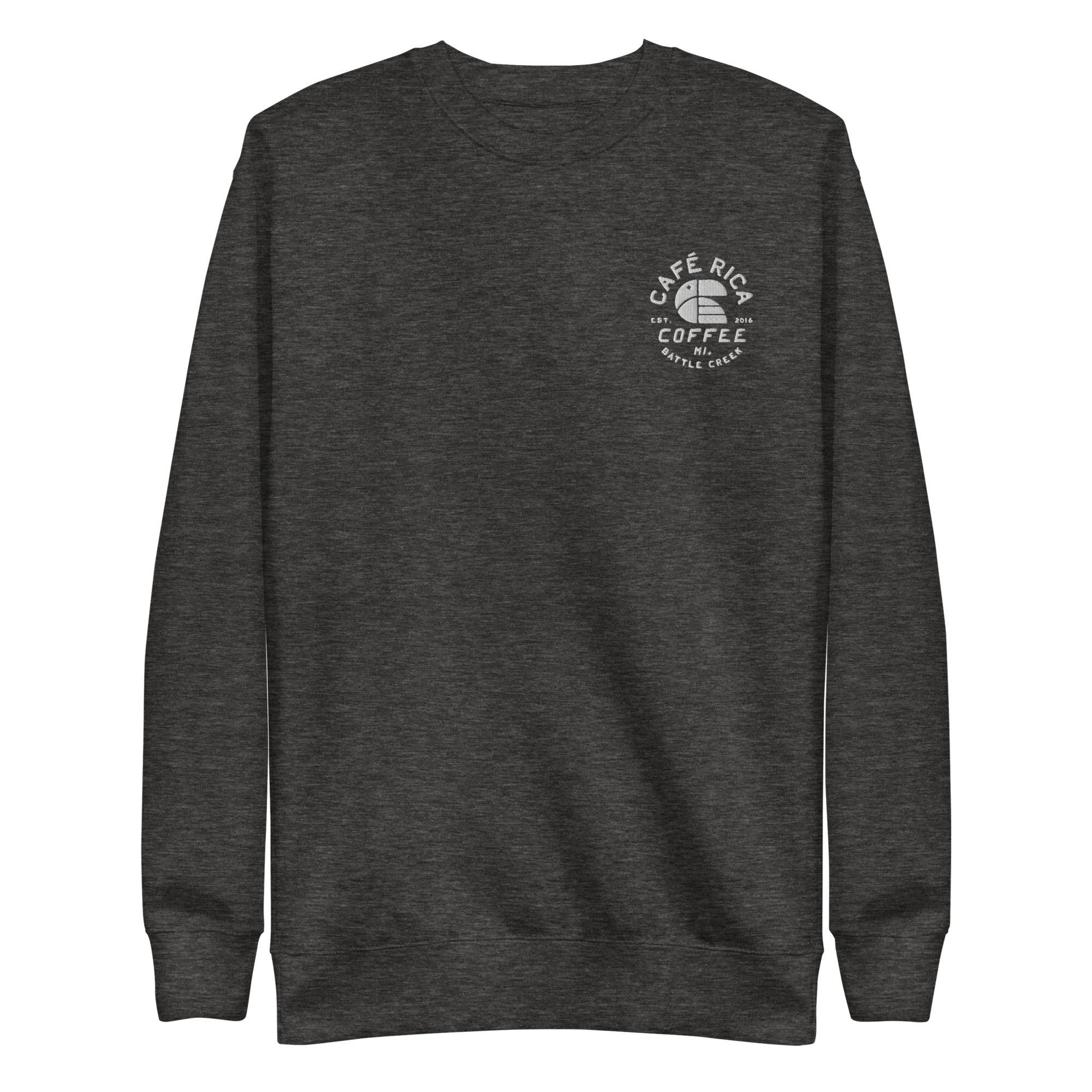 La sudadera clásica con cuello redondo de Café Rica