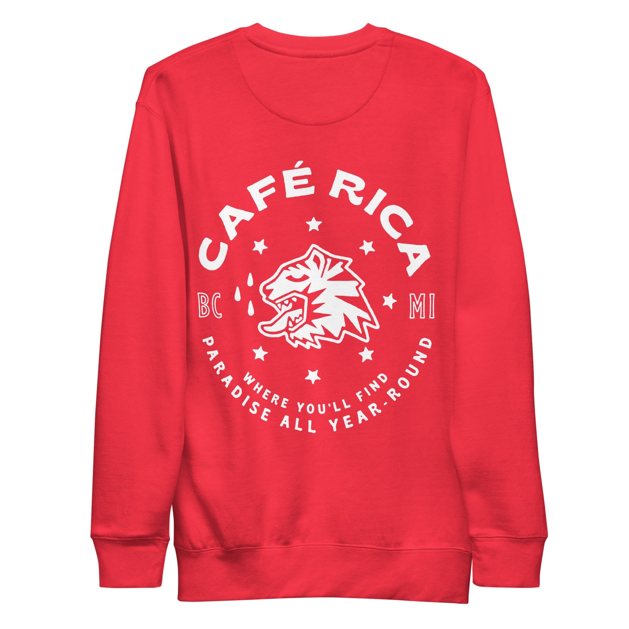 La sudadera clásica con cuello redondo de Café Rica