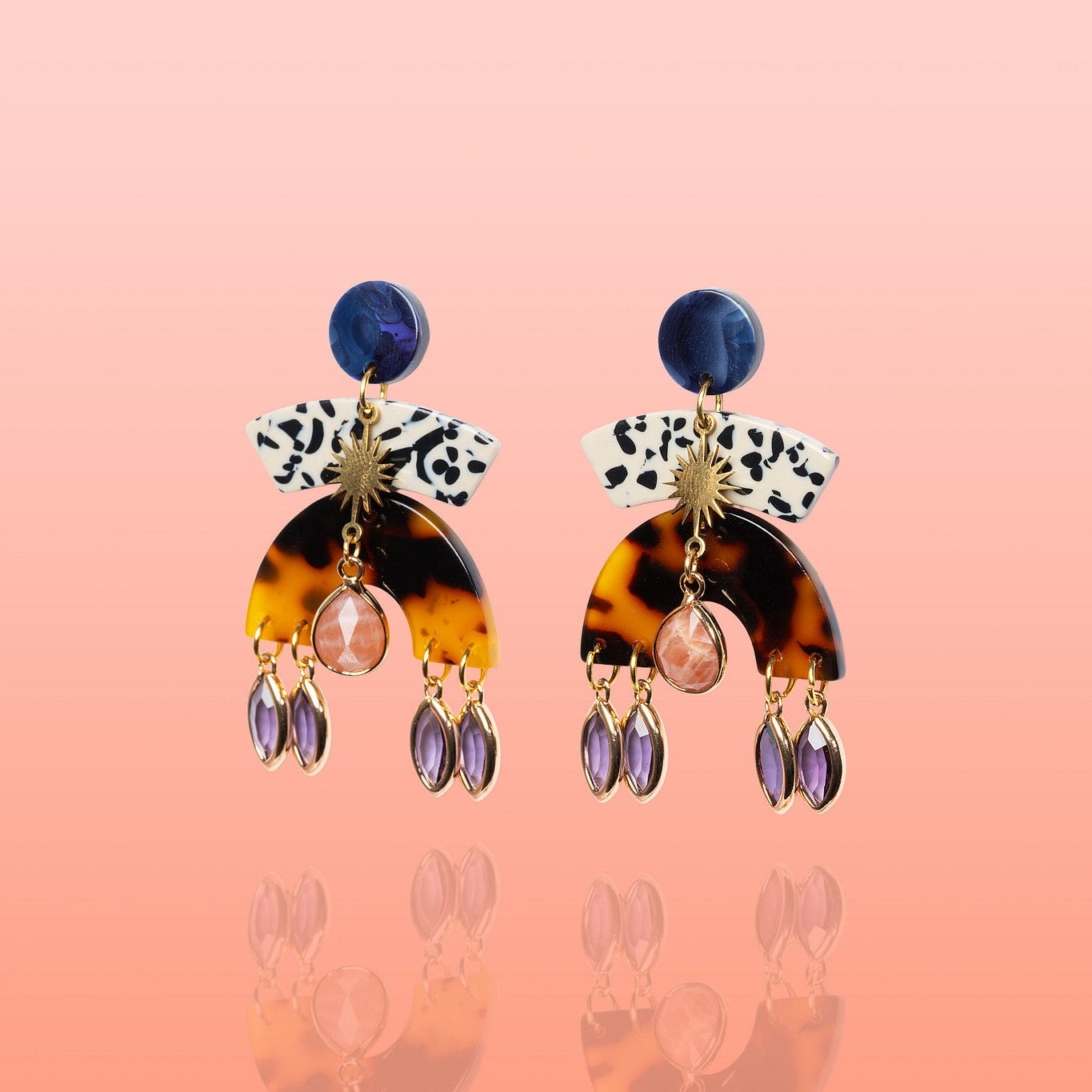 Pendientes llamativos Yara Sunstone
