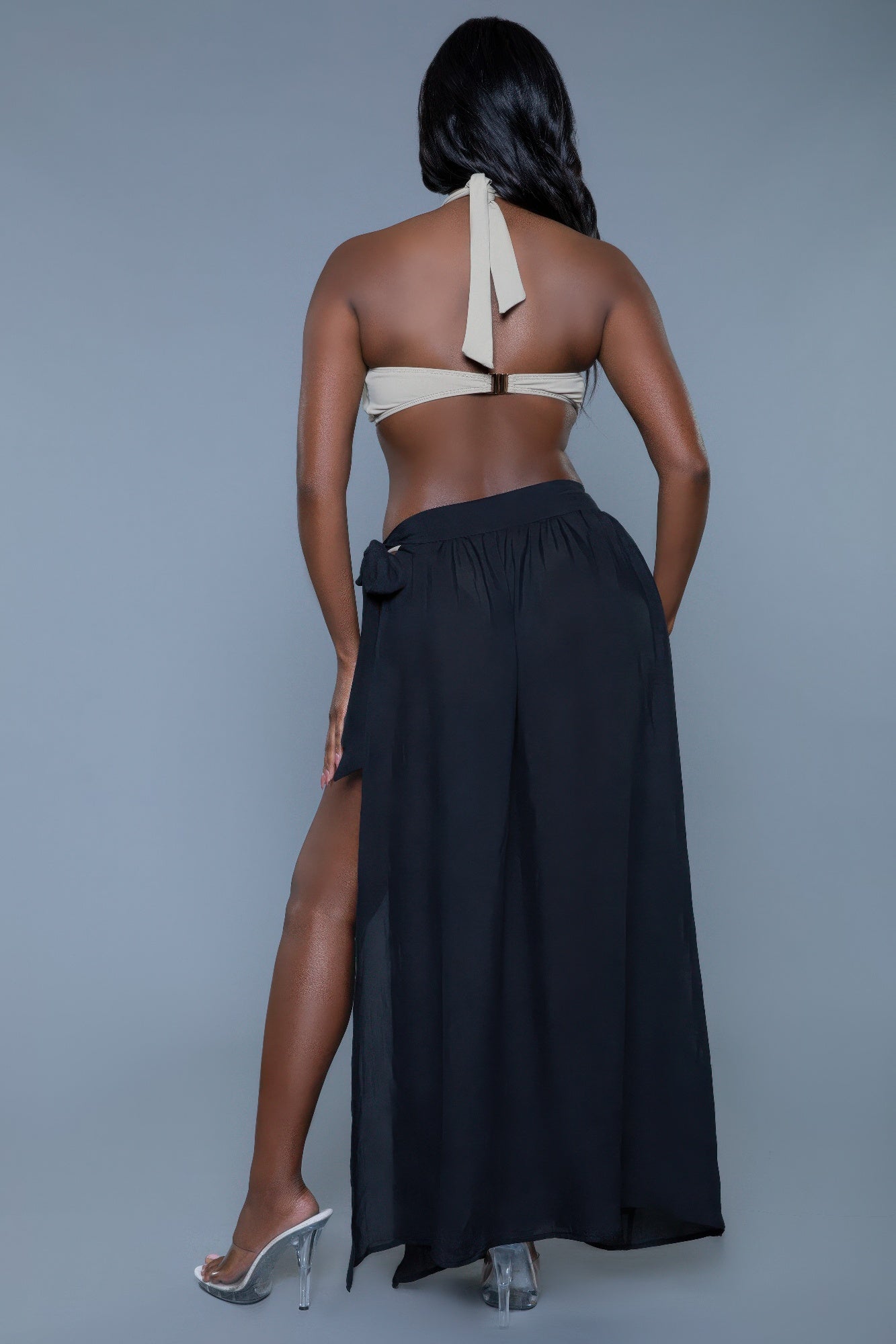 Vacation-Ready Women's Jean Skirt with Side Slit