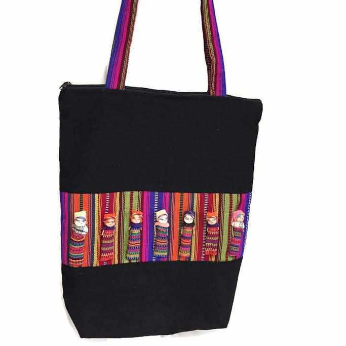 Bolso tote tejido multiusos con muñeca quitapenas - Guatemala
