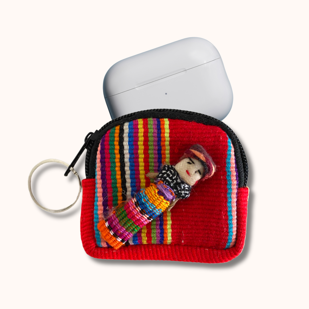 Llavero de bolsa pequeña de muñeca quitapenas | Monedero | Bolsa para AirPods - Guatemala